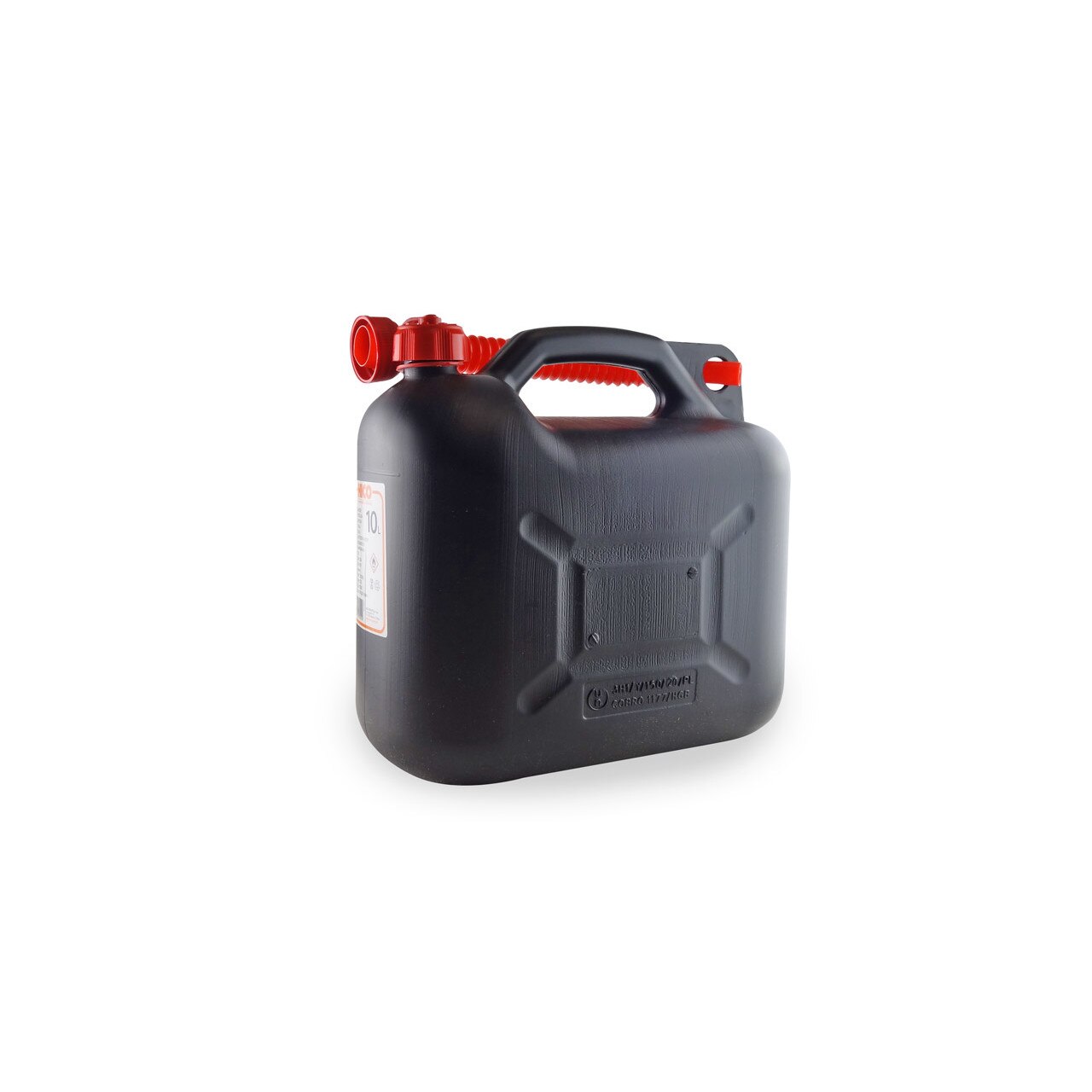 Canistra neagra din plastic pentru combustibil, capacitate 10 litri